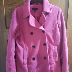 Land's End Fleece Peacoat
